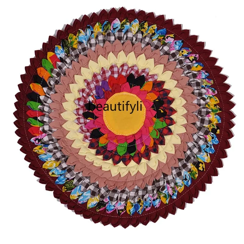 

Cotton round Seat Cushion Sofa Mat Foot Mat Automobile Cushion Futon Mat Yoga Mat Characteristic Lotus Mat