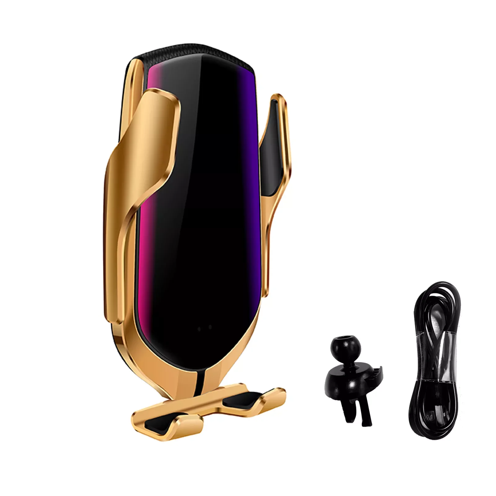 

10W Qi R1 Wireless Car Charger 10W Qi Fast Charging Auto Clamping Car Charger Mount GPS Air Vent Mount Mobile