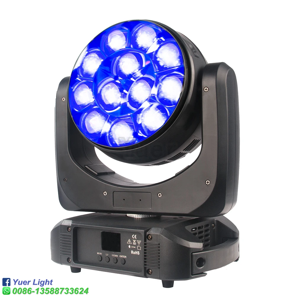 2 шт./лот светодиод с подвижной головкой 12x40 Вт RGBW 4 в 1 светодиоды мобильный свет