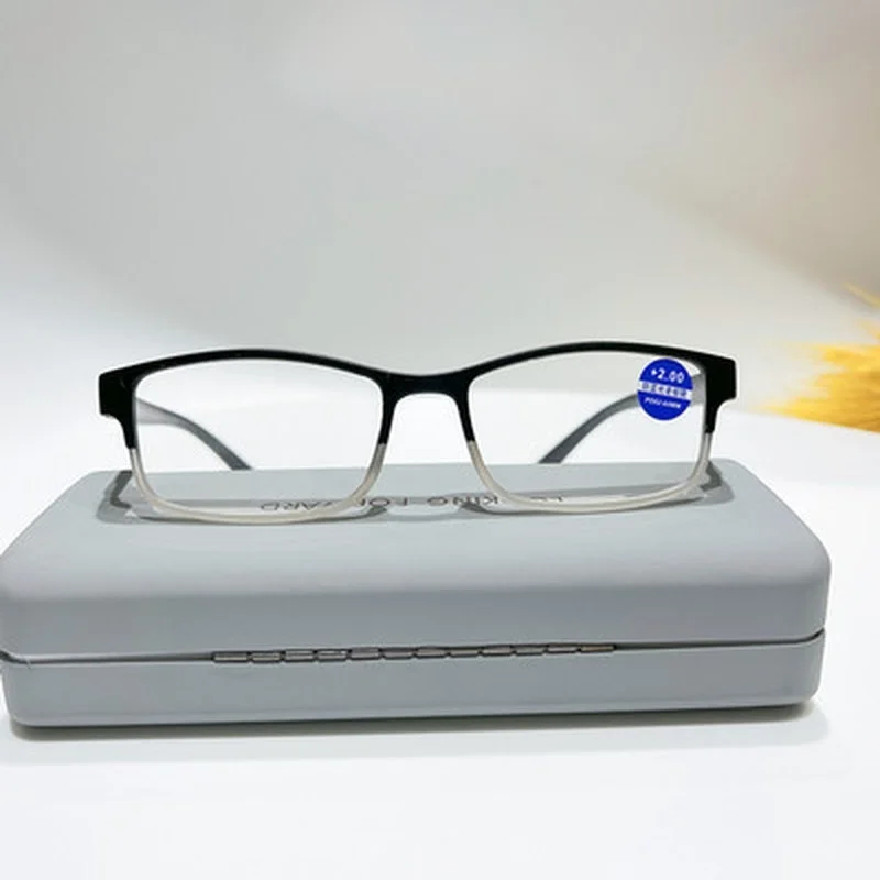 

Новинка, 1 шт., трендовые очки для чтения, очки для чтения для мужчин и женщин, мужские высококачественные очки с полуободковой оправой и диоп...