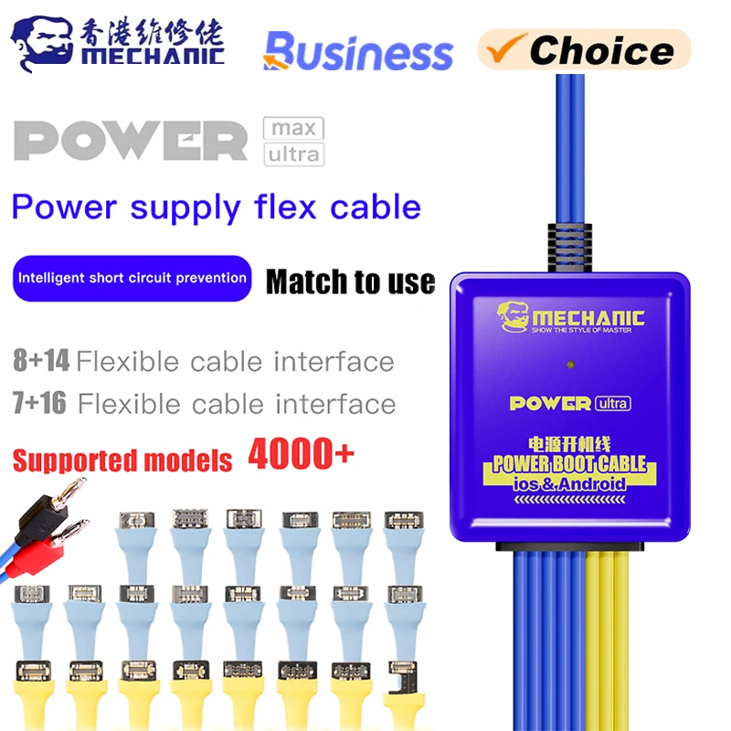 Кабель Для Тестирования Нагрузки MECHANIC Power Max iPhone 6-15 Pro Android Со Встроенным