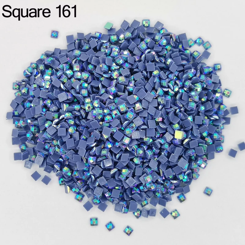 

New Sale AB Square Drills For DIY Diamond Painting Embroidery Colorful Mosaic Stones Home Decor Needlework Rhinestones Gift