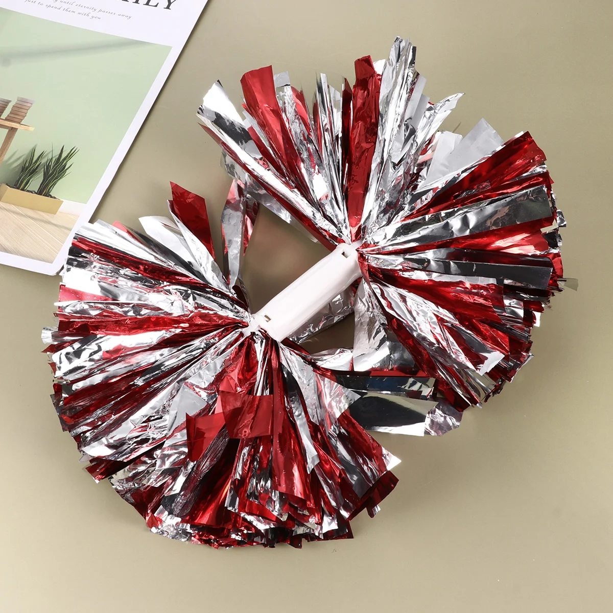 

2pcs Poms Cheer Cheer Poms Cheering Squad Kit Fun Cheer Props for Performance