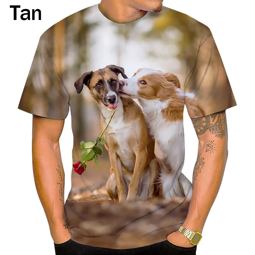 

Unisex Funny Cute Dog 3D Printed Summer Casual Cool T-shirt