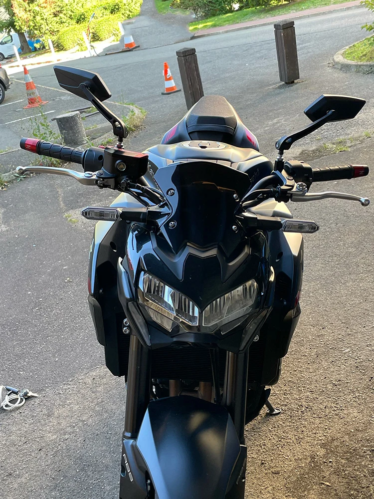 

Мотоциклетные зеркала заднего вида, черные для Cafe Racer, универсальные Мотоциклетные аксессуары, боковые зеркала