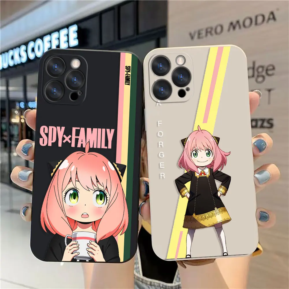 Phone Case For Apple iPhone 14 13 12 11 Pro XS Max Mini X XR SE 7 8 6 6S Plus Case Cover Funda Cqoue Shell Capa SPY Family ANYA