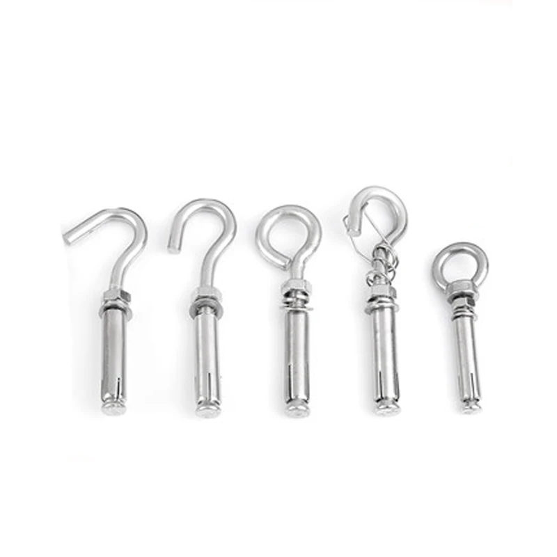 1 шт. M12 расширительные винты eyebolt pull взрывной винт крючок болт болты 304 настенные