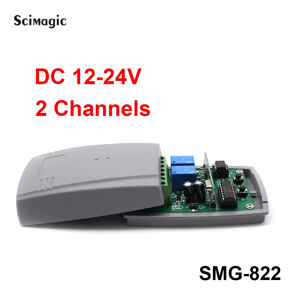 

Пульт дистанционного управления для гаражных ворот, 12-24 В постоянного тока, модуль управления le 433,92 МГц, приемник, ключ для открывания ворот,...