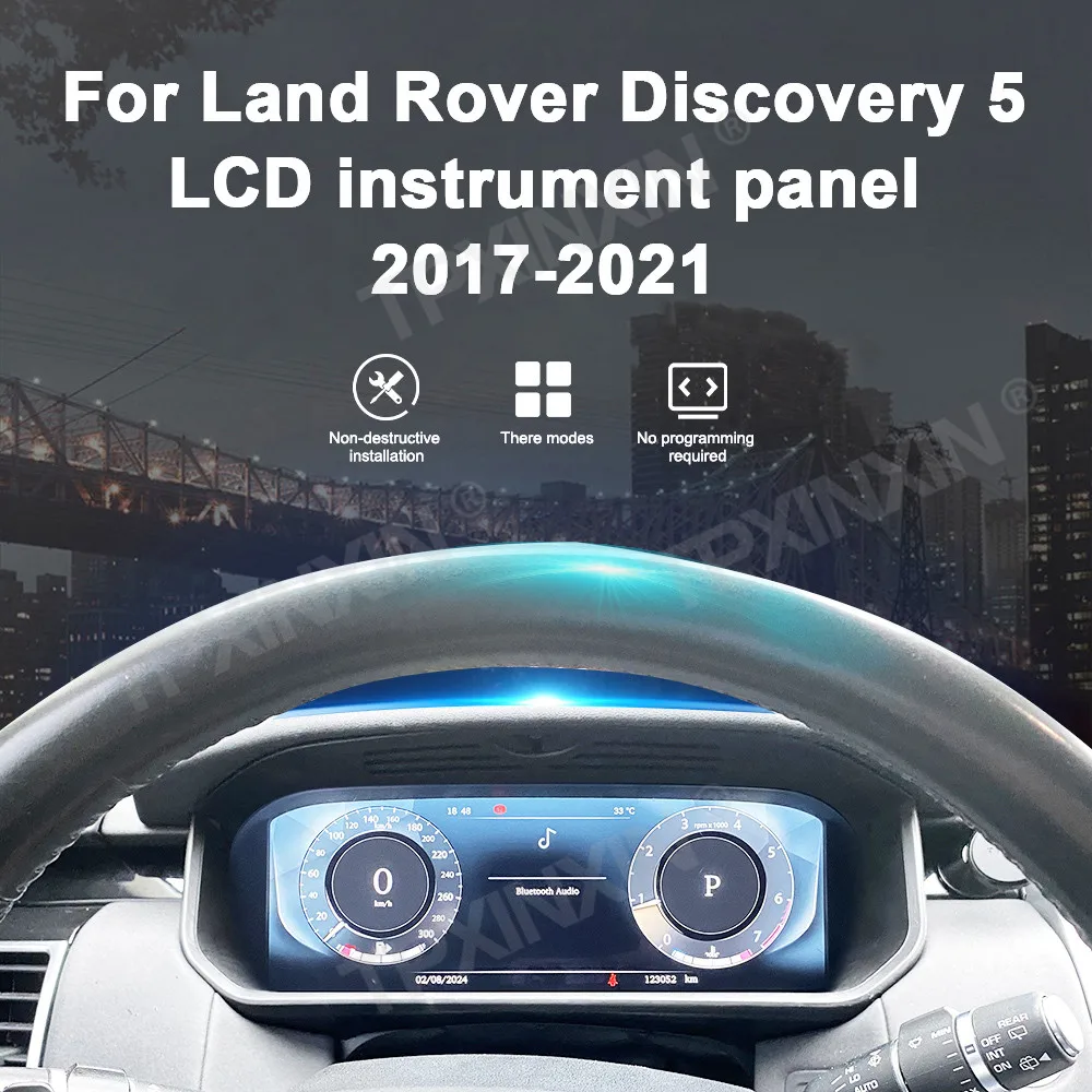 Цифровая приборная панель для Land Rover Discovery 5 2017-2021, ЖК-панель приборов, спидометр, виртуальная приборная панель, 2DIN, одометр (art.: 3920d840a4fd8) - 3920d840a4fd8