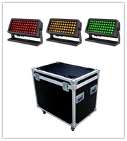 1pcs with roadcase 60x15w rgbw 4in1 led city color outdoor ip65 stage dmx rgbw 4 in 1 led wall wash light