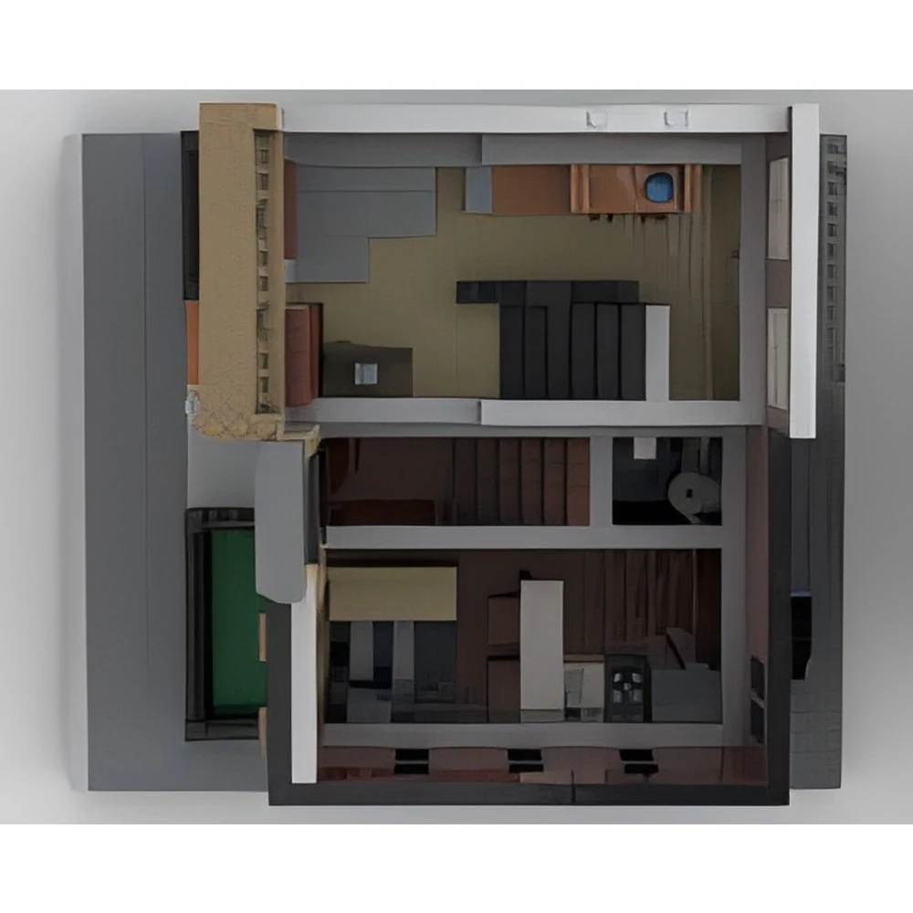 Новый MOC хит продаж вид на улицу городской дом модульный офис сделай сам модель