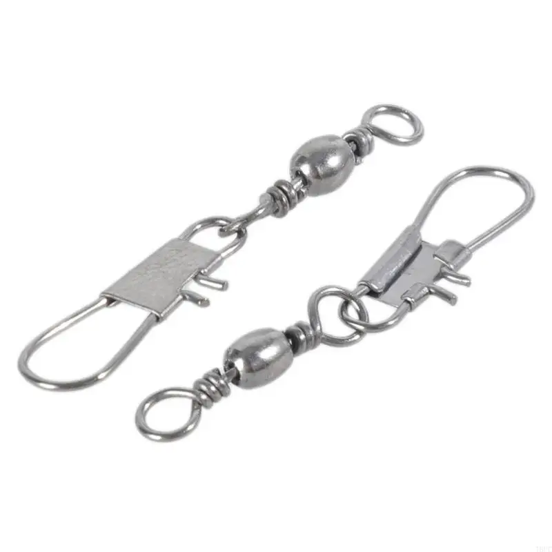 T8uc 50pcs нержавеющая сталь Vivels Speclock Fishing Connector