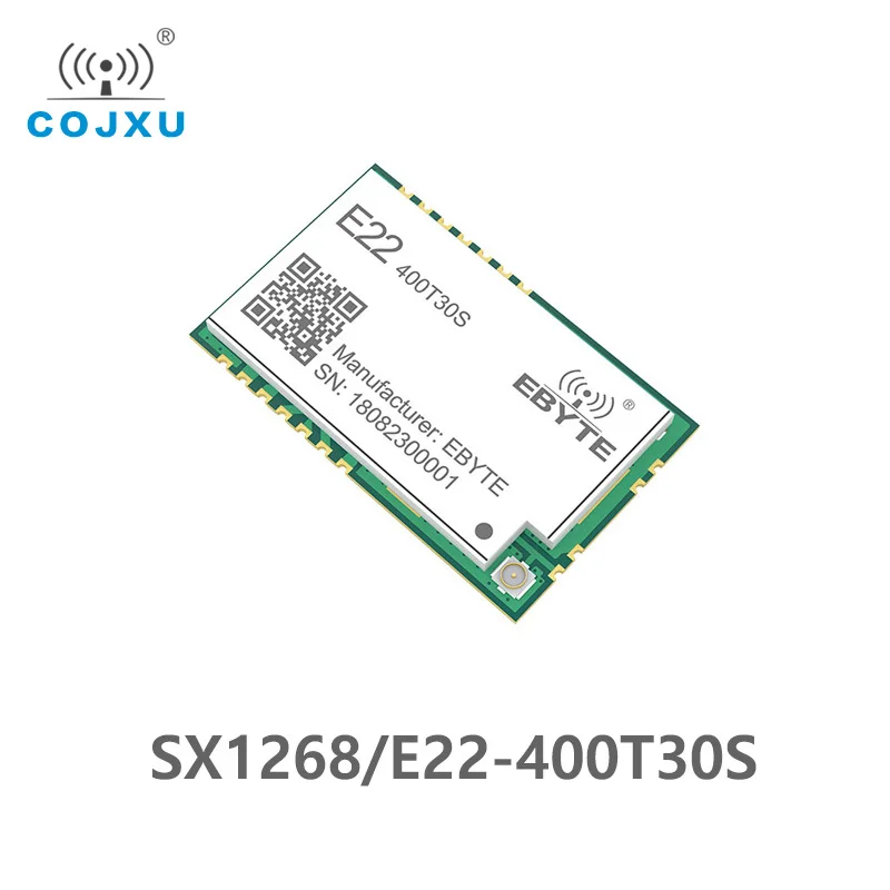 

5 шт. SX1268 LoRa TCXO 433 МГц 30 дБм E22-400T30SV2.1 SMD UART беспроводной трансивер IPEX Печать отверстие дальнего действия приемник передатчика