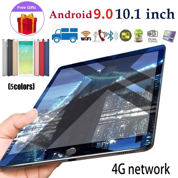 

[Hot Sale ]2022 Tablet PC 10.1 Inches Large Screen Dual SIM 4G Phone Tablet PC Mic WIFI Andriod 9.0 6GB+128GB android tablet
