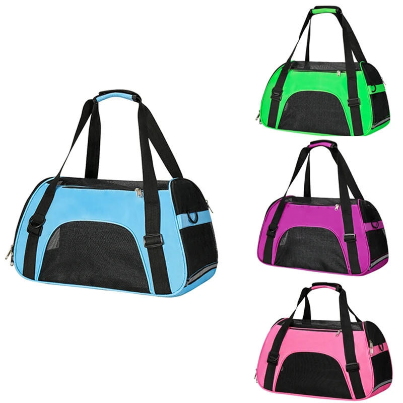 Переносная сумка-тоут с мягкими бортами для собак и кошек воздухопроницаемая