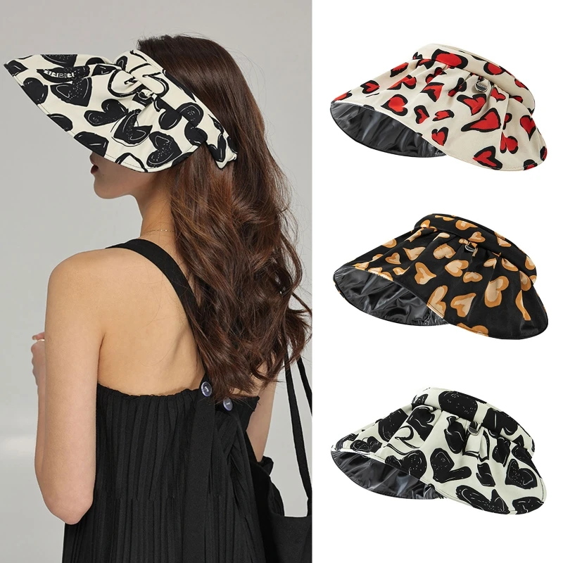 

Empty Top Elements Shell Hat Multicolor Foldable Wide Brim Hat Unisex