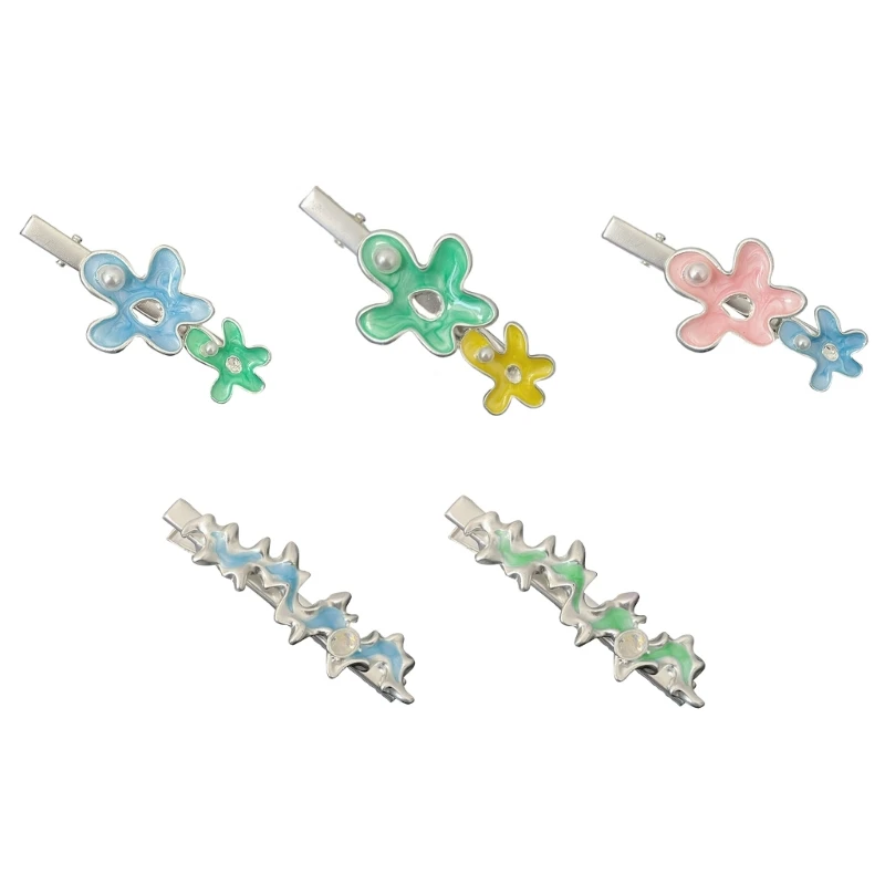 

Decorative Hair Clip Metal Duckbill Hairpin Flower/Waves Decorations Hair Pin NEW