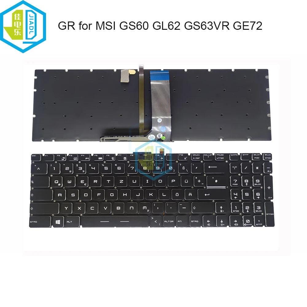 

New German Laptop Backlit Keyboard for MSI GS60 GS70 GT62 GT72 GE62 GE72 GL62 GL72 GL63 GL73 GT73VR GS63VR GR QWERTZ keyboards