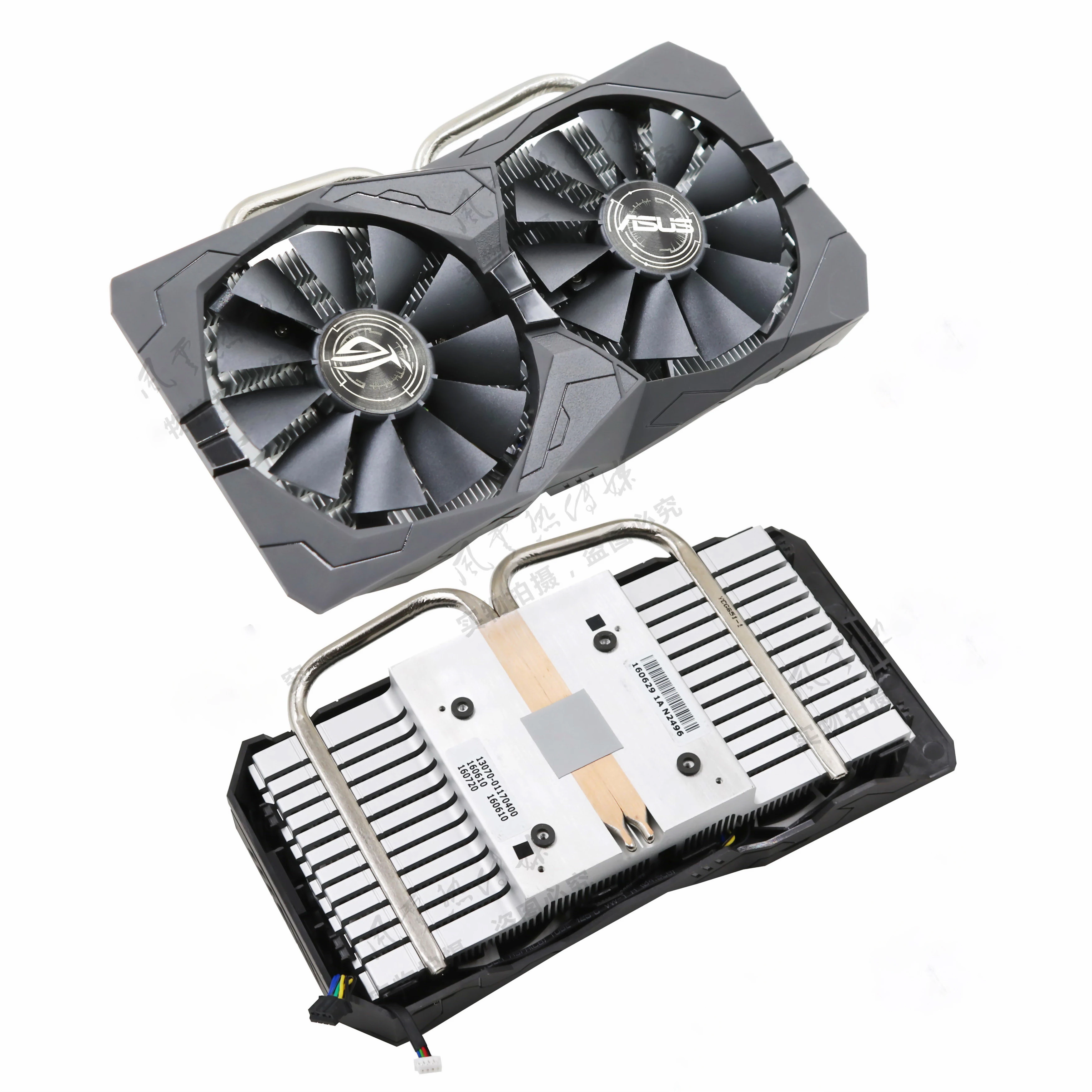 

ASUS GPU radiator with RGB lighting effect 43/53 mounting holes For ASUS STRIX Raptor RX460/560 graphics card