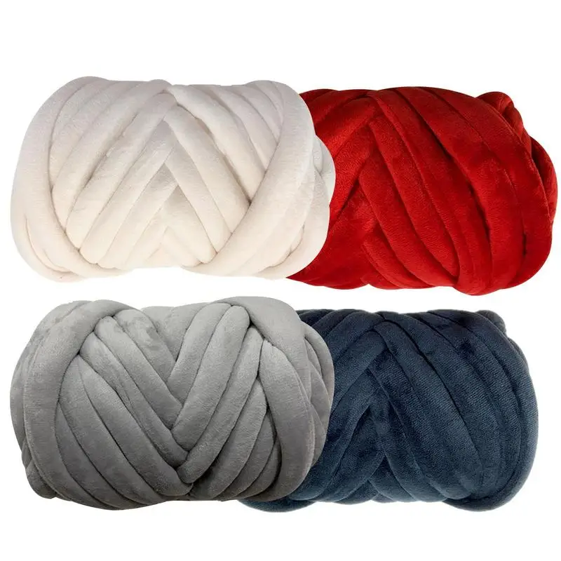 

Chunky Cotton Yarn Super Bulky Soft Thick Fluffy Giant Washable Cotton Big Yarn Super Bulky Chunky Yarn Hand Knitting Woven
