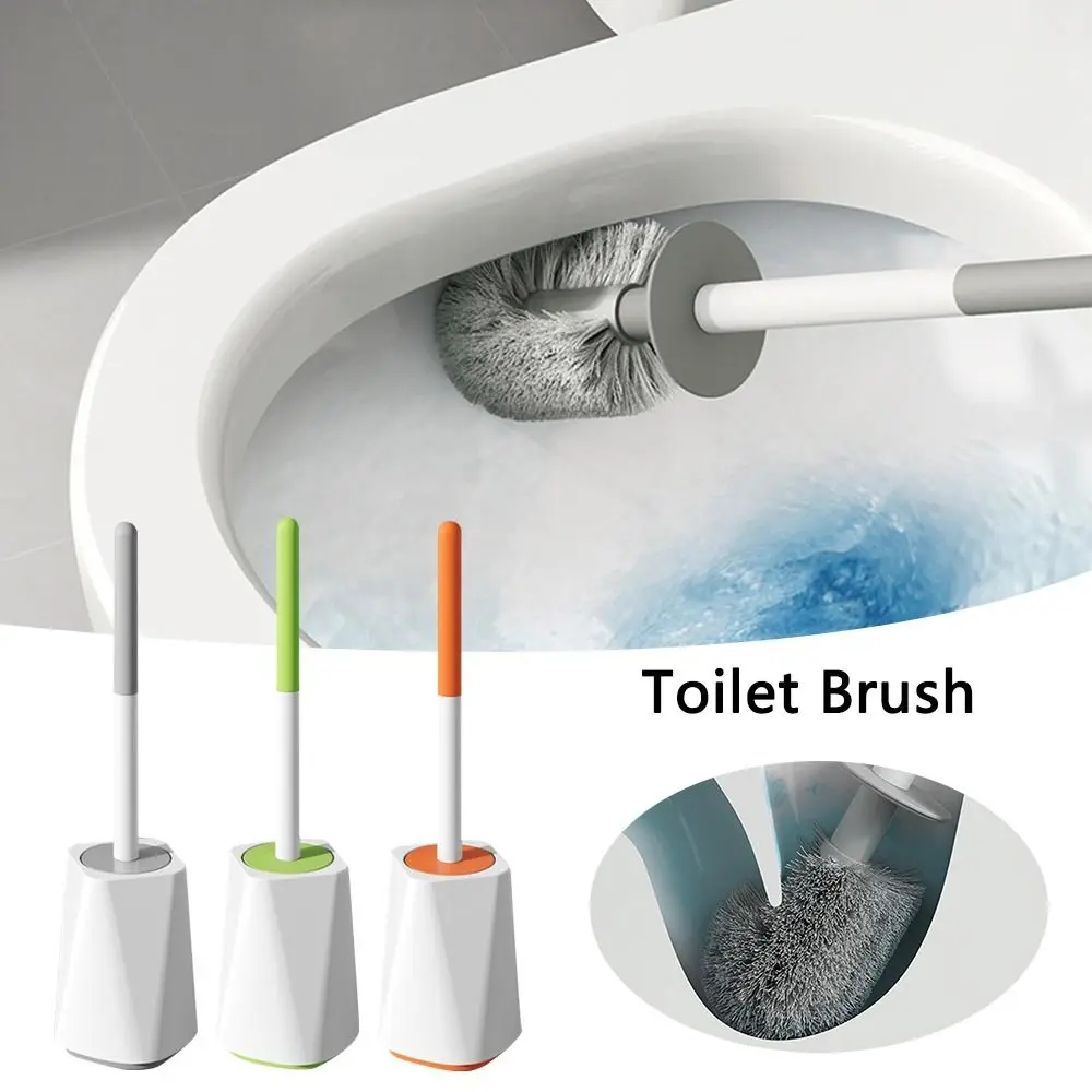 

Toilet Bowl Cleaner WC Accessories Punch-Free Toilet Brush Cleaning Tools Sanitary Brush Toilet Brush And Holder Set