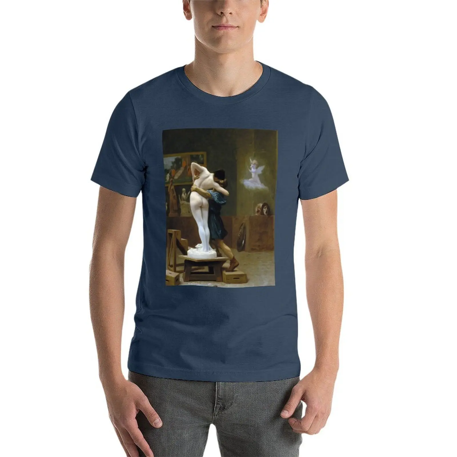 Фото Футболка Jean-Leon Gerome - Pygmalion And Galatea, удобная рабочая футболка №3