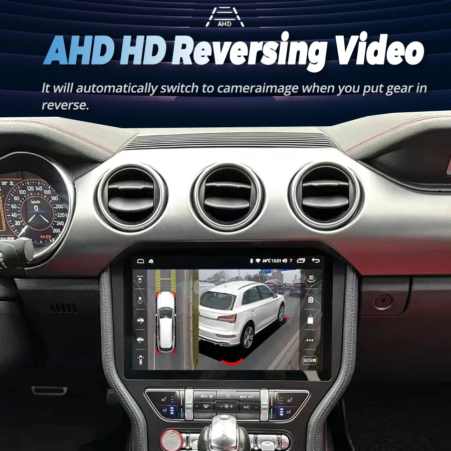 Автомобильный мультимедийный видеоплеер экран 11 5 дюйма Android 13 2K для Ford Mustang VI S550