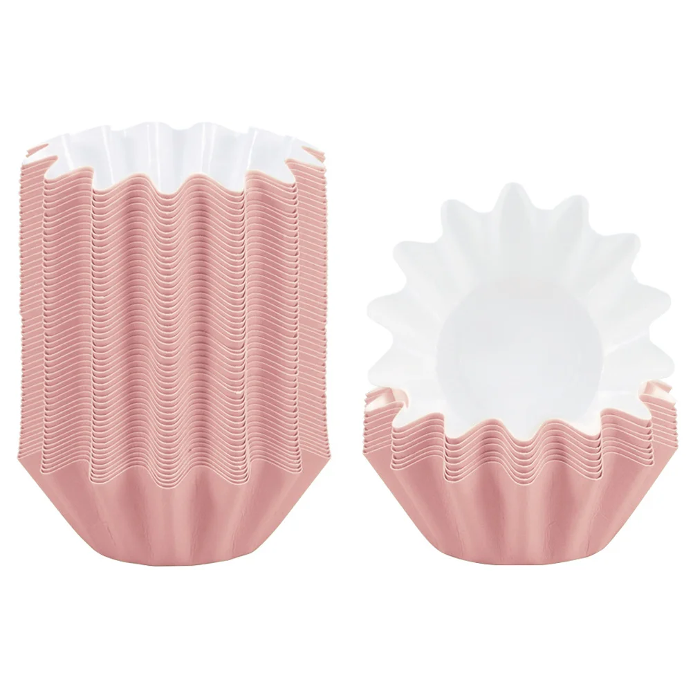 

100 Pcs Cake Cups Cupcake Baking Liners Boxes Paper Cupcakes Bakery Muffin Cases