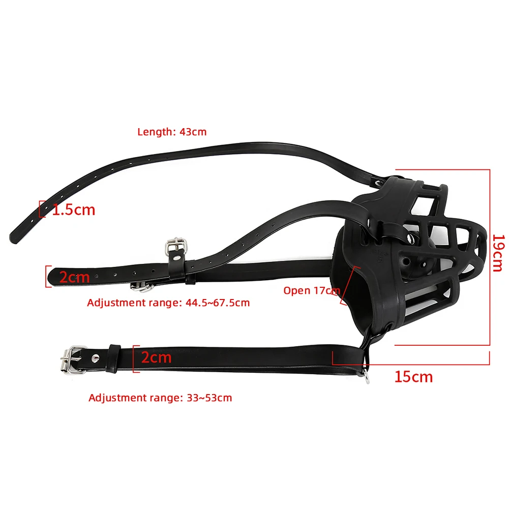 БДСМ Собака Намордник Кожаная Маска Щенок Игра Раб Домашнее Животное Косплей