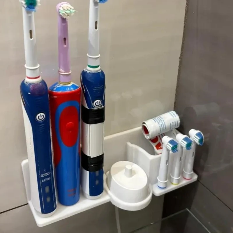 

Держатель для электрической зубной щетки Oral B белый и черный