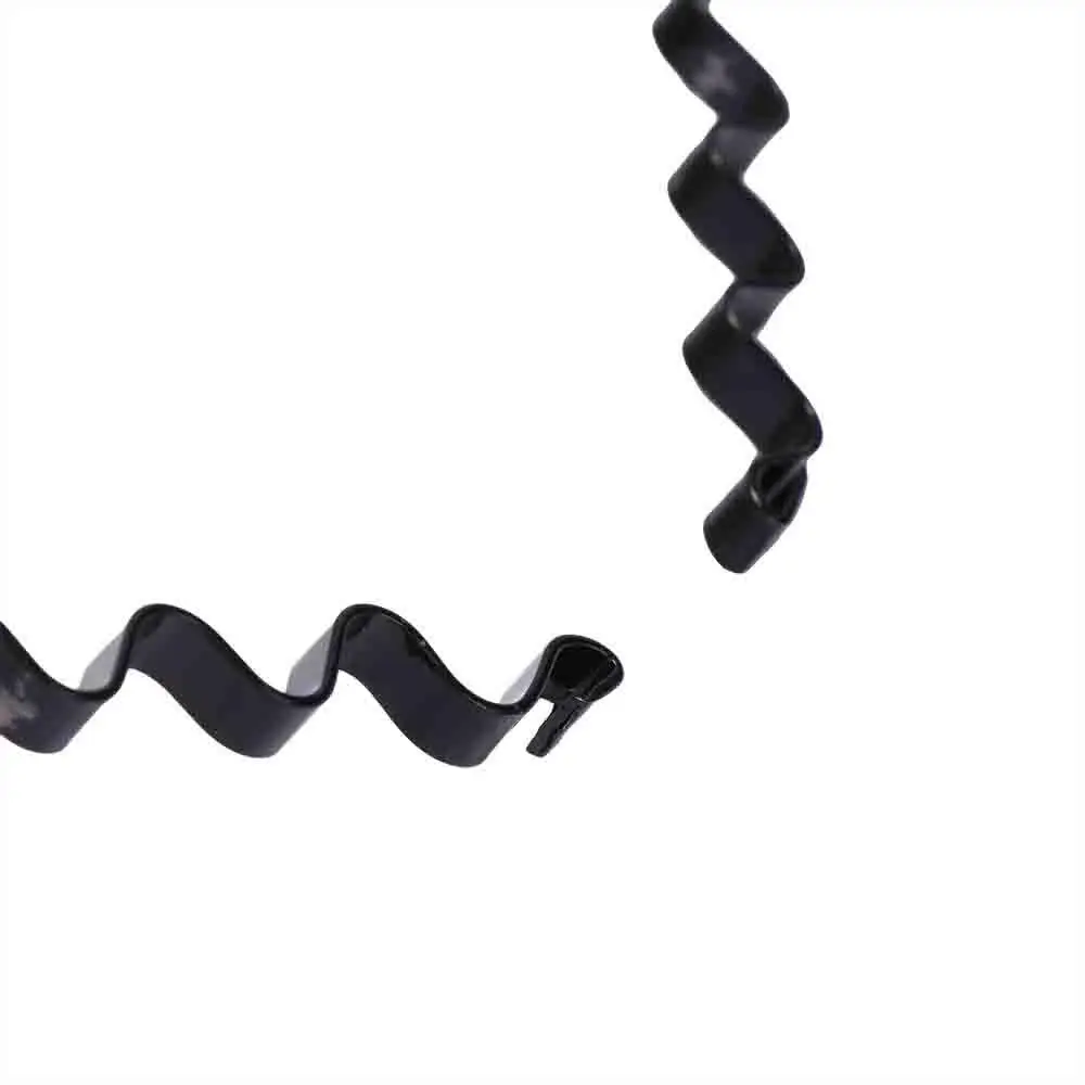 Мужские унисекс спортивные волнистые металлические зигзаги черные кольца