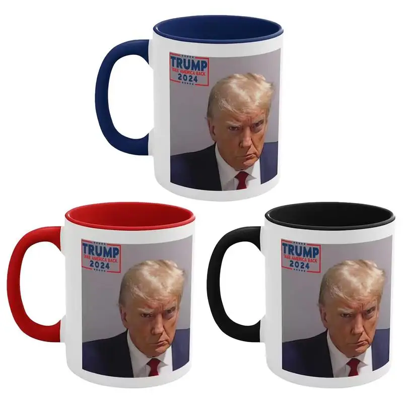 

Novelty Trump Mugshot Mug Coffee Mug Ceramic Tea Cup Printed Picture Cup Drinkware Gifts Fade Resistant United States Seal Mug