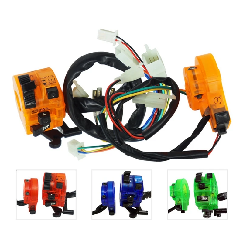 

22MM Universal Motorcycle Handlebar Combination Switch Handlebar Switch with LED Light Motorcycle Switch