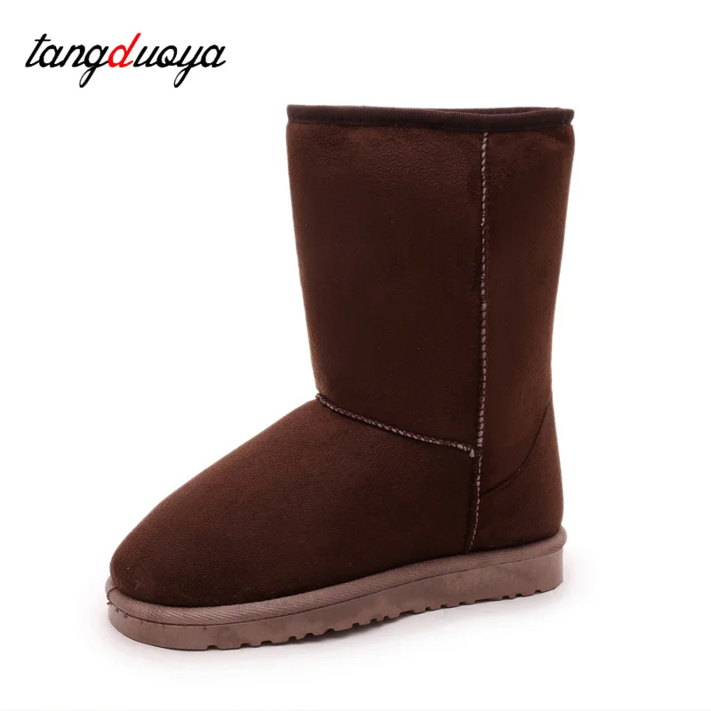 winter snow boots women anti slip Casual Woman Shoe Winter Boots Female Warm Plush Mid-calf Boots Long Botas Mujer images - 6