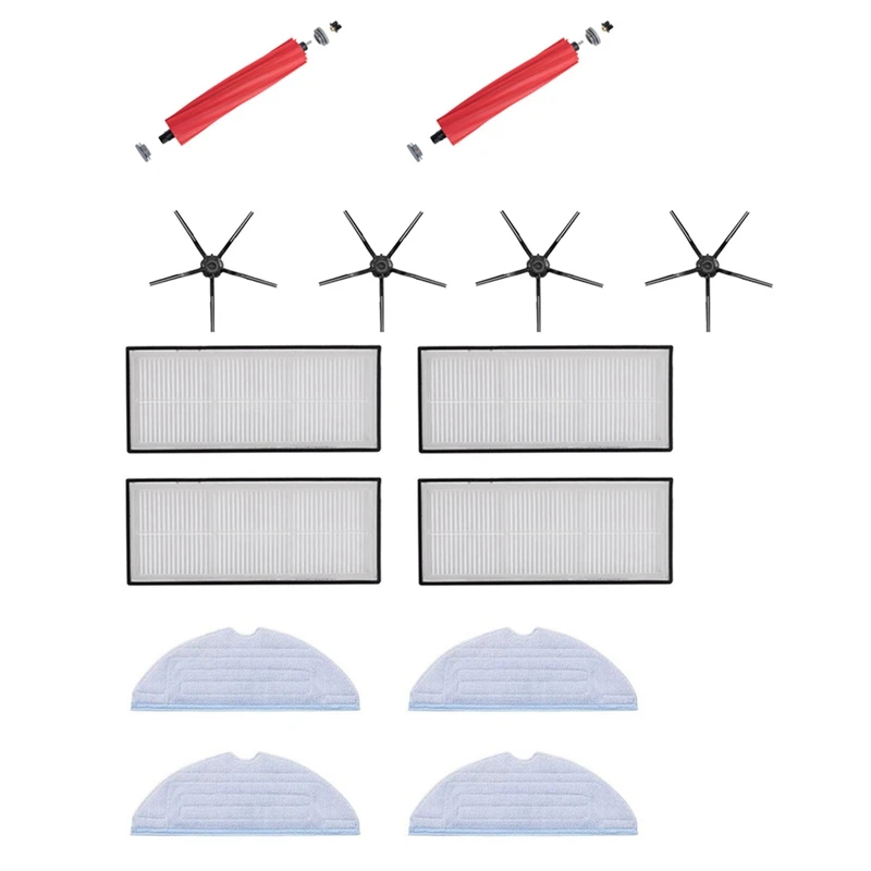 

Съемная основная щетка для Xiaomi Stone S7 T7S T7plus, Швабра, боковая щетка, фильтр, запчасти для робота-подметания