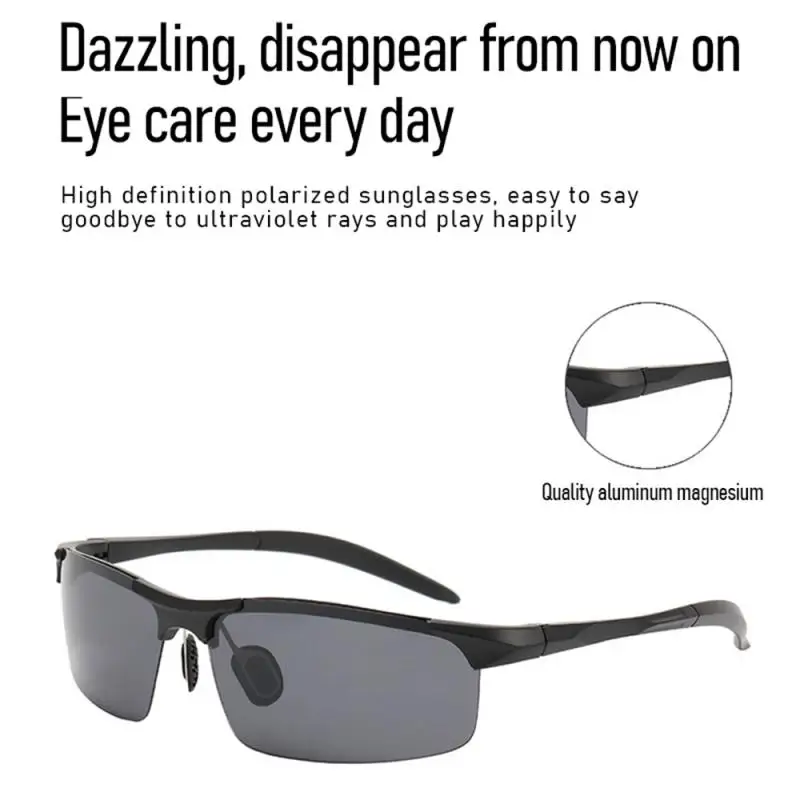 

Men's Polarizing Sunglasses Frameless Anti-glare Glasses Women's Eyewear UV400 MTB Bicycle Cycling Goggles Sport Eyeglasses 2022