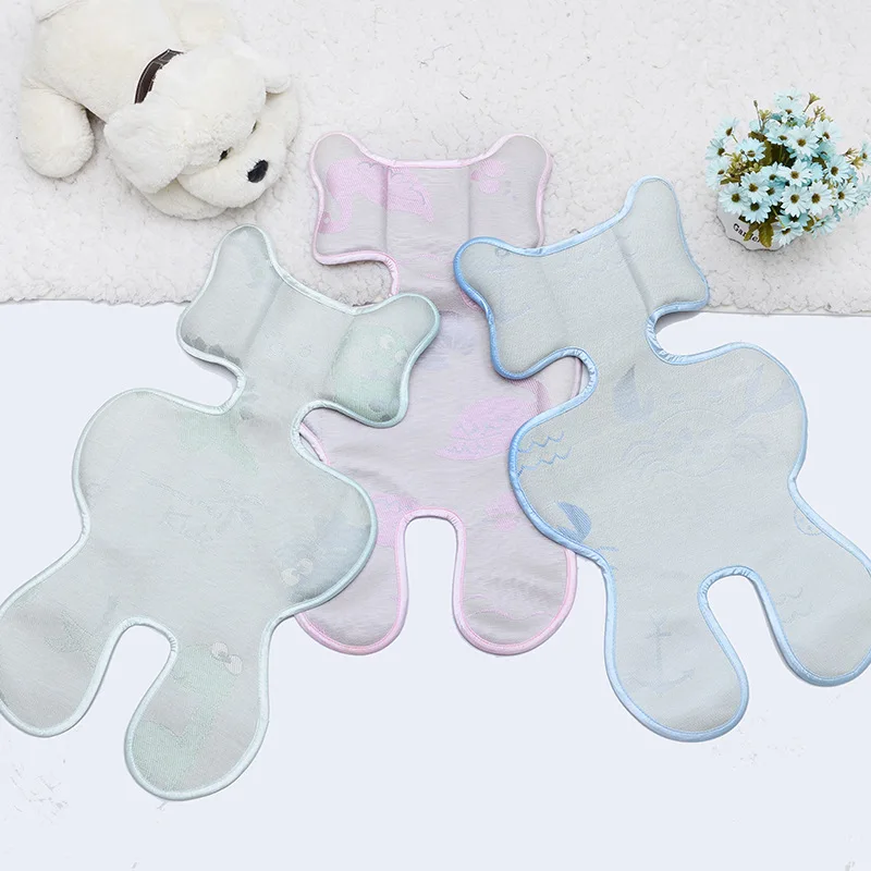 Summer New Thick Ice Silk Baby Stroller Seat Summer Baby Stroller Mat Can Be Washed Baby Stroller Accessories Mat Cushion
