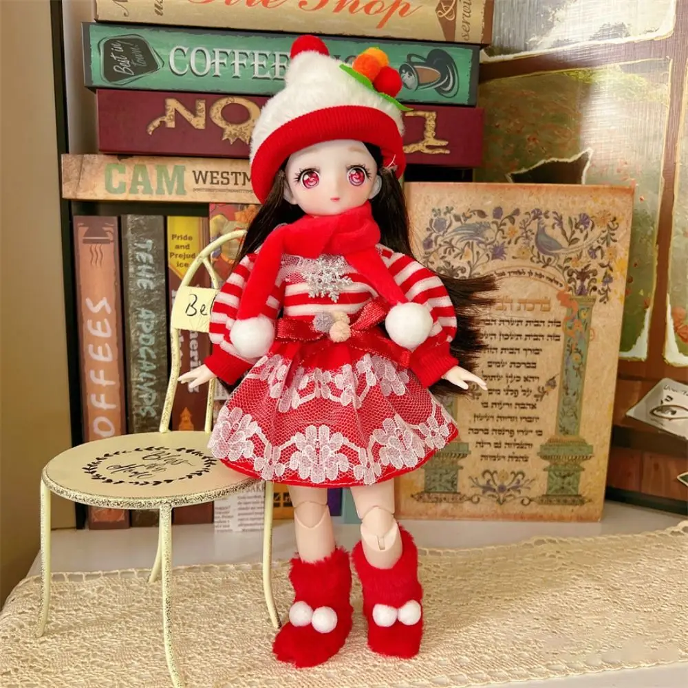 30 см новая 6-точечная кукла BJD с Рождеством подарок на Рождество детский игрушка