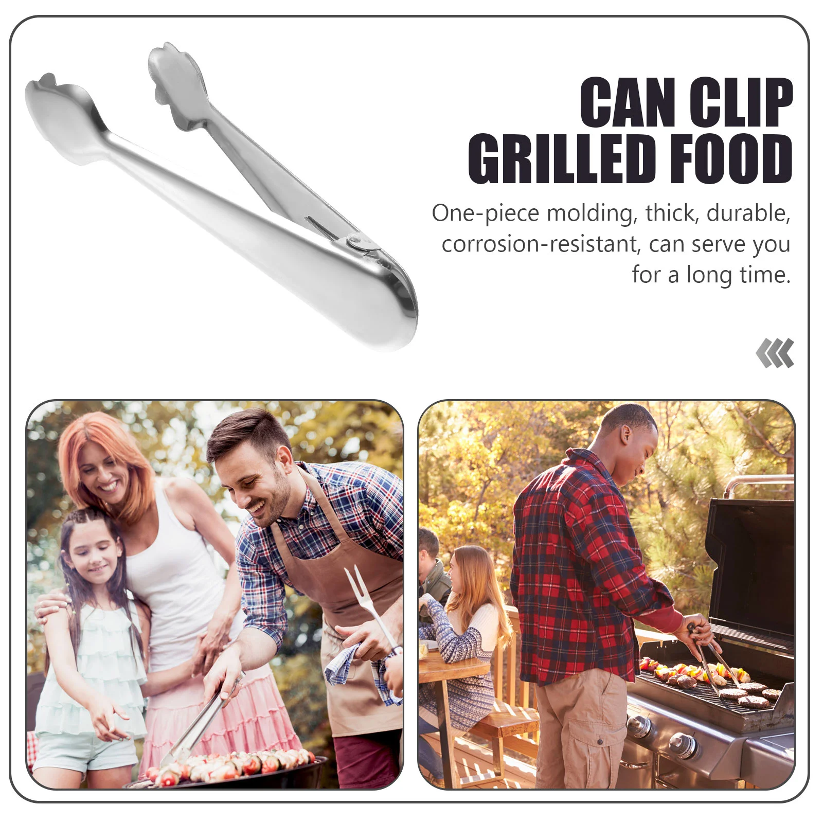 Щипцы для еды из нержавеющей стали силиконовые щипцы барбекю кухонная ручка