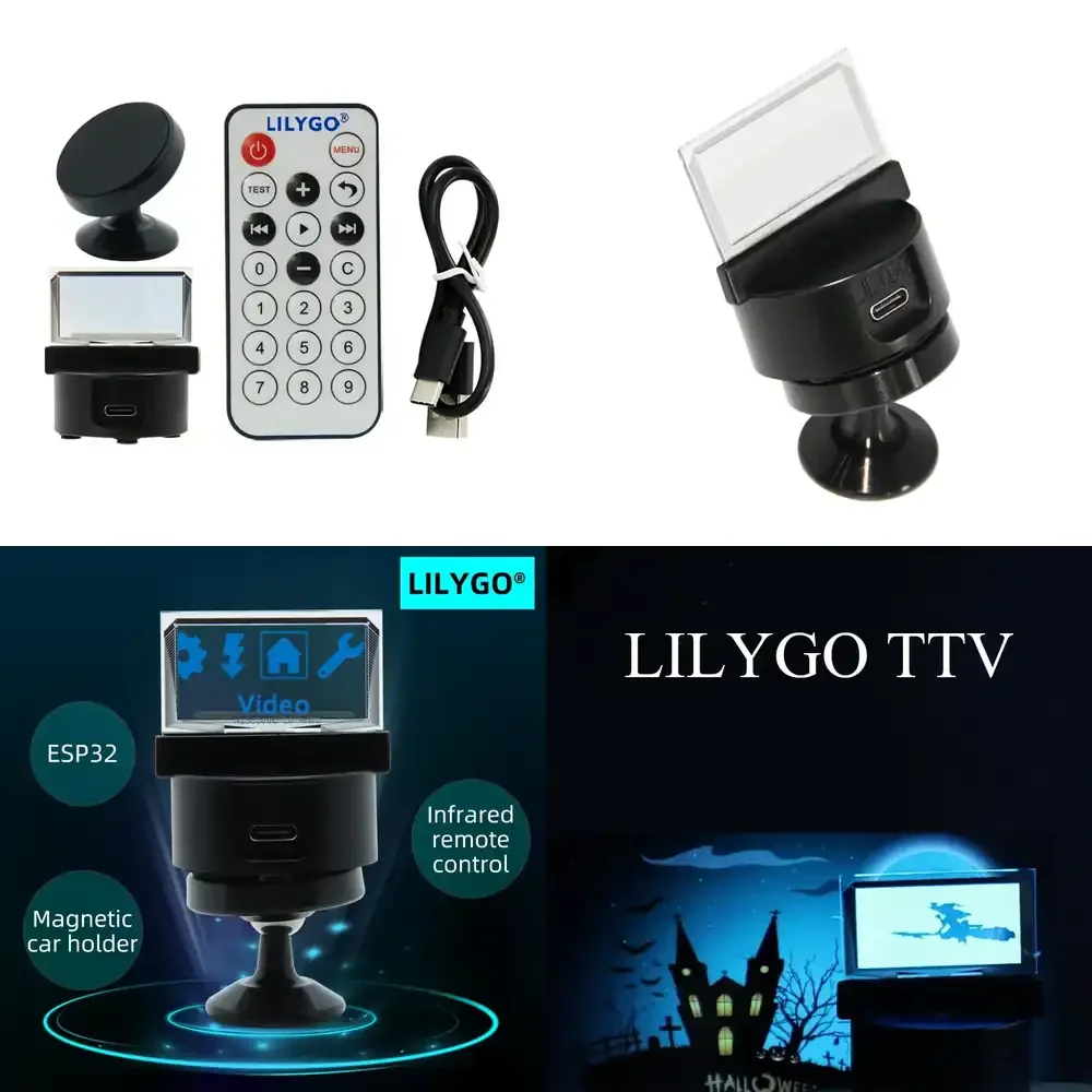 Фото Плата дистанционного управления LILYGO TTV Lite ESP32 с прозрачным OLED-экраном для программирования на Arduino и Micropython №1