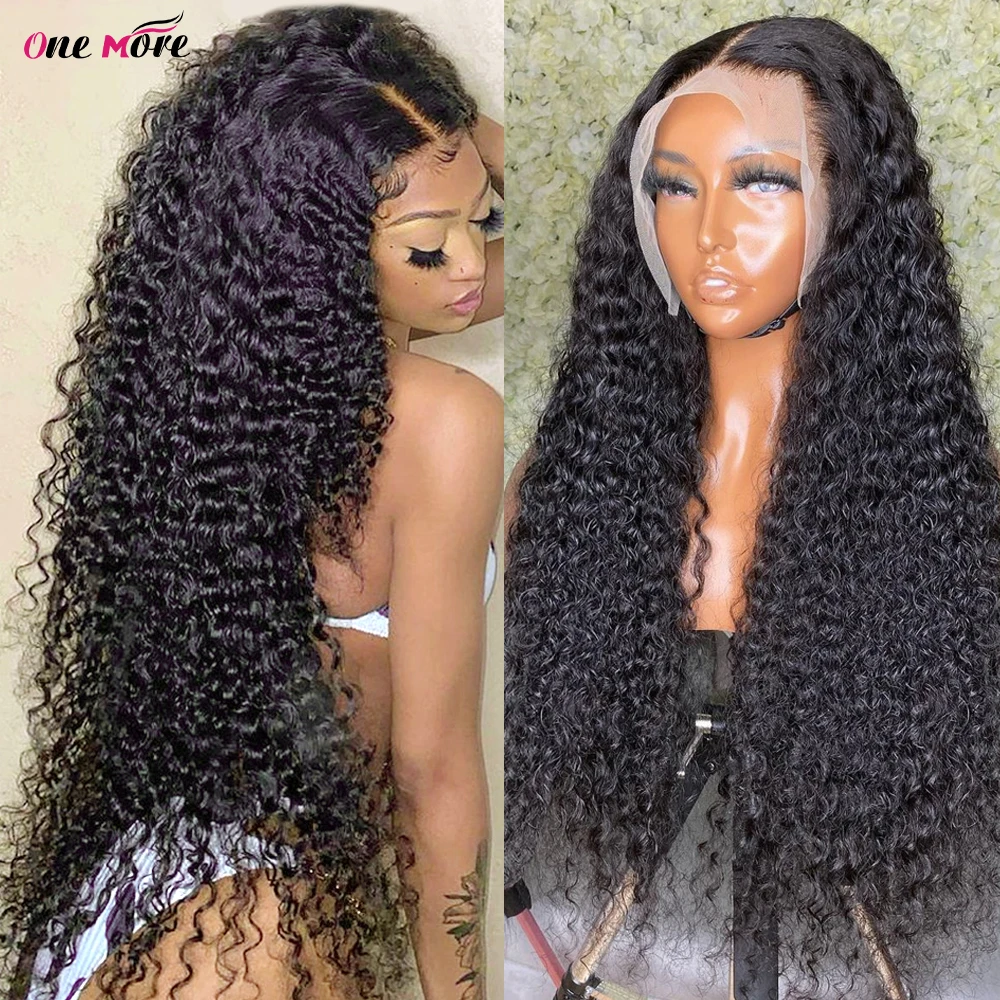 Long Thick 250 Density Lace Wig 28 30 32 34 36 38 40 inch Kinky Curly Human Hair Wig 13x4 HD Lace Frontal Wig 4x4 Closure Wig