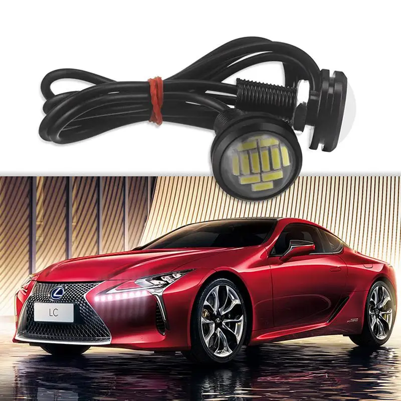 

2 шт., автомобильные Водонепроницаемые светодиодные лампы Eagle Eye 4014 12SMD 23 мм