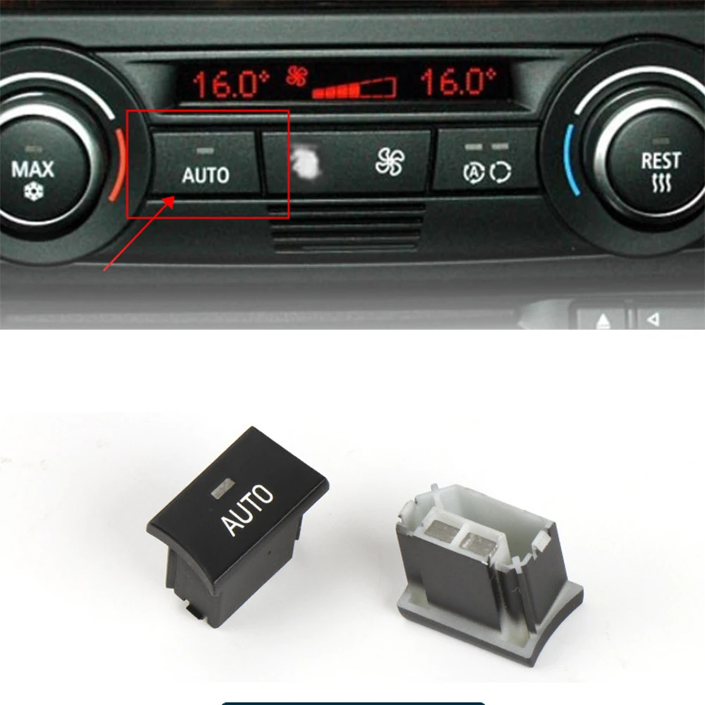 

1pc Switch Button Cover A/C Wind Pattern For BMW E90 E91 E92 E93 Switch Button Cover Car Button Cover For BMW E90 E92