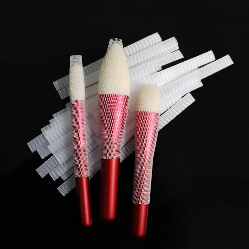 

10PCS Makeup Brushes Mesh Protectors Cover Beauty Elastic Mesh Protective Net Makeup Cosmetic Tool Kits Brush Net Pen Cover