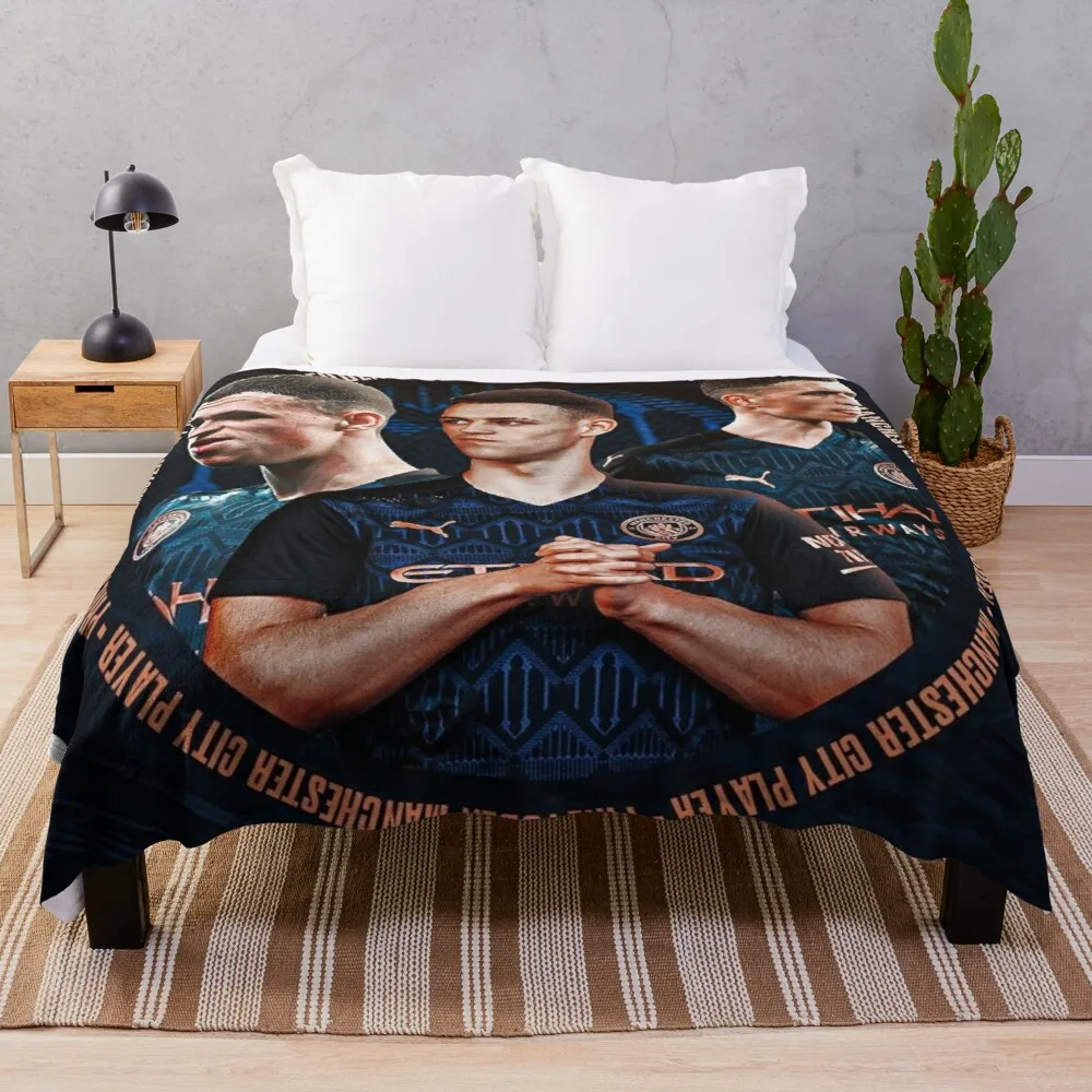 

Phil Foden Throw Blanket Camping blanket fuzzy blanket goods for home and comfort