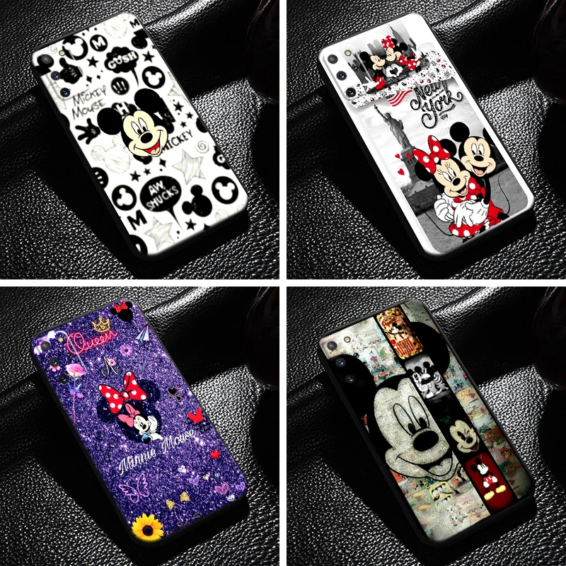 

Cute Cartoon Minnie Mickey Mouse For Samsung Galaxy S21 S20 Ultra S21 S20 Plus FE 5G Phone Case Coque Funda Carcasa Back Black