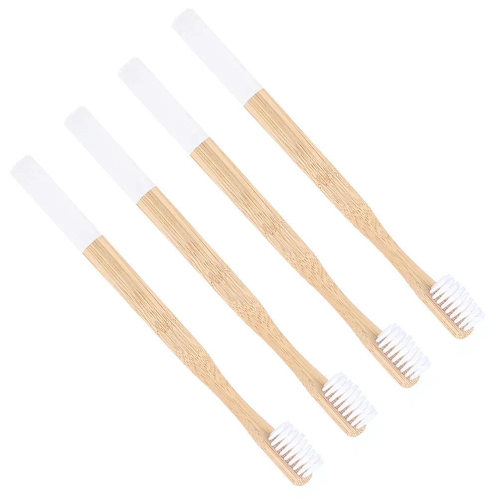 

Natural Wooden Brush Toothbrushes Charcoal Soft Biodegradable Cleaning Set Handle Friendly Wood Organic Brushes Adults Rainbow
