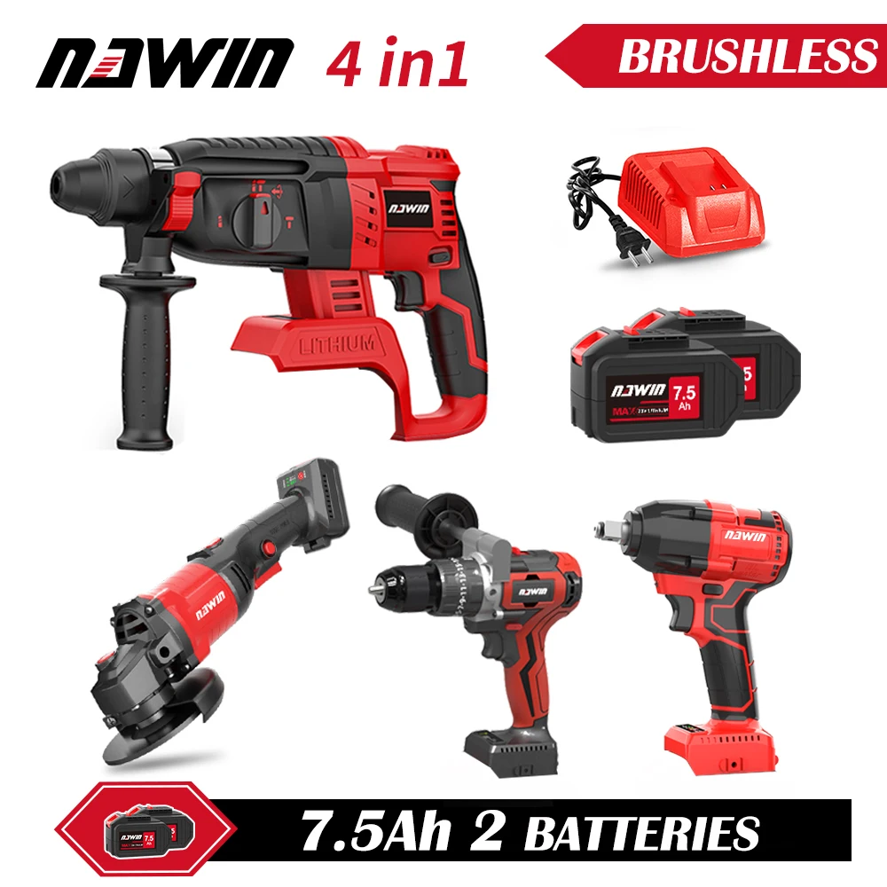 NAWIN Ultra-low-cheap Super Electric Tool Bag 3/4 Pieces Electric Drill/Wrench/Harmer/Angle Grinder