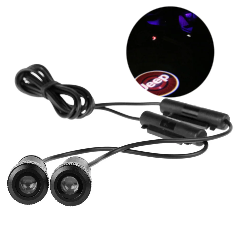 

Автомобильный лазерный светодиодный держатель, 2 штуки, логотип Добро пожаловать, световой призрак Омбре для jeep Hyundai CHEVROL FIA