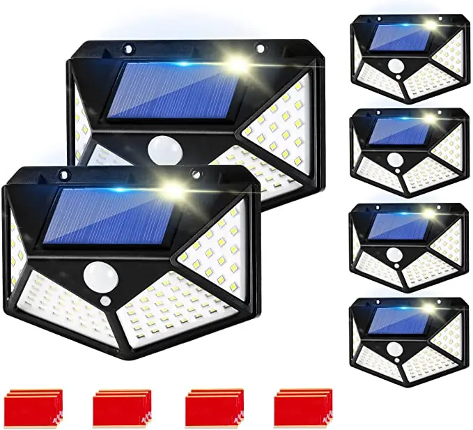 

Водонепроницаемый настенный светильник на солнечной батарее, уличный водонепроницаемый светильник ильник с датчиком движения, IP65